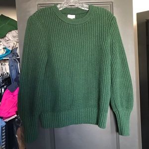 J. Crew  woven green sweater